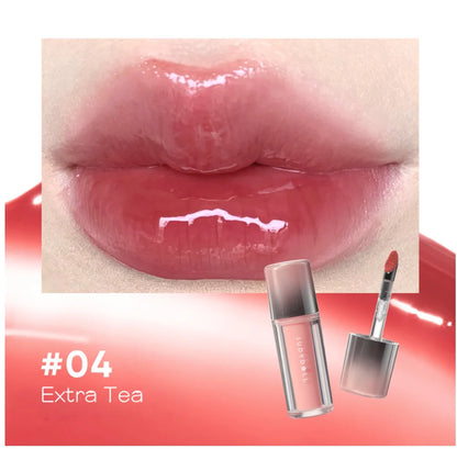 Judydoll Dual Finish Watery Lip Gloss 2.4g Nurturing Hydrating Color Fresh Makeup Cosmetics