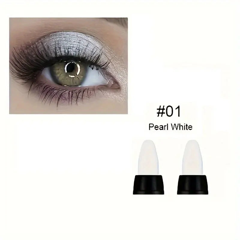 16 Colors Pearlescent Eyeliner, Color Glitter Waterproof Long-Lasting Eye Makeup Non-smudge Eyeliner