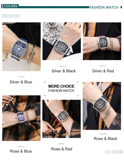 Top Brand Luxury Watch Men Classic Tonneau Case Calendar Quartz Watch for Men Male Clock Hombre Relogio Masculino 2023 New