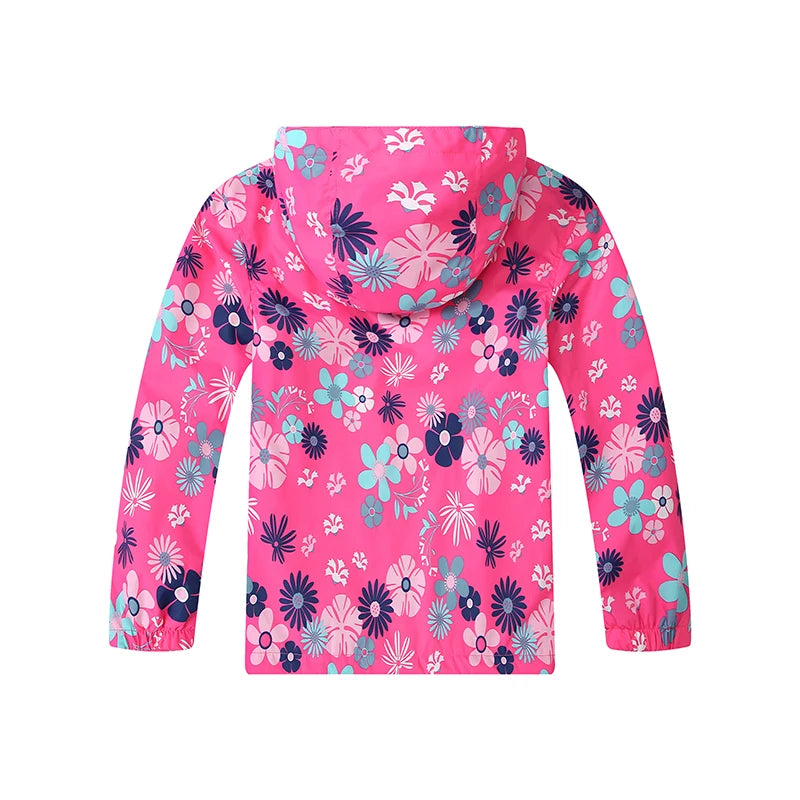 Dubbped Girl Polar Fleece Waterproof Jacket Spring Autumn Children Coats Sport Casual Kids Jackets Double-deck Windproof Jackets
