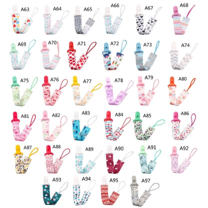 Baby Pacifier Clip Cartoon Pattern Pacifier Strap with Fun& Attractive Design