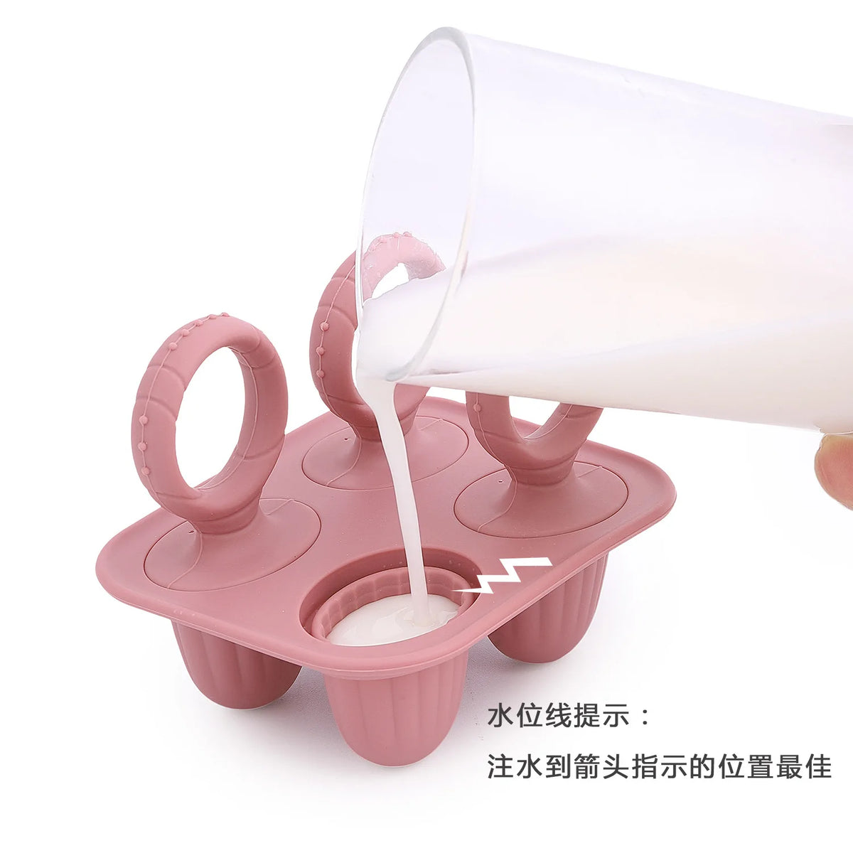 Baby Fruit and Vegetable Mold Silicone Hand Ring Popsicle Mold Baby Teething Teether Ice Cream Mold Baby Food Storage Container