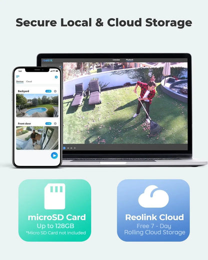 REOLINK 4MP 4G LTE Celluar Security Camera Person/Vehicle/Animal Detection 2-Way Talk Solar & Battery Home Surveillance Camera