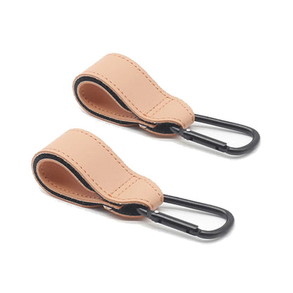 1/2pcs PU Leather Baby Bag Stroller Hook Pram Rotate 360 Degree Rotatable Cart Organizer Pram Hook Stroller Accessories