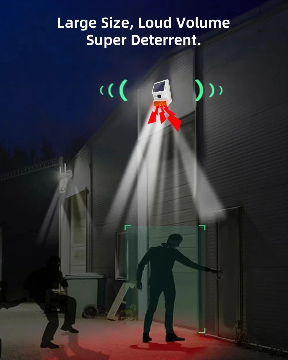 New 433MHz Wireless light Flash Strobe Outdoor Solar Waterproof Siren for Home Burglar PIR Motion Door Gap Security Alarm System