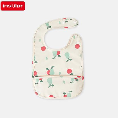 Cute Baby Bibs Toddler Bandana Bib Waterproof Sleeveless Apron PU Skin Animals Children Feeding Smock Bib Baby Stuff 0-5 Years