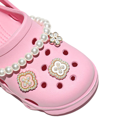 Kids' Glitter Clog, Lightweight EVA Garden Shoes, Waterproof Non-Slip Sandals, Comfortable Slip-On Shoes for Indoor Outdoor 1214