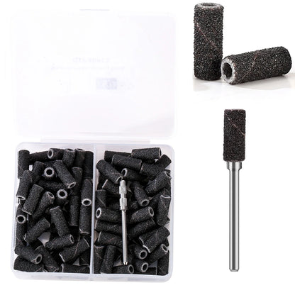 3mm 80pcs Mini Zebra Nail Sanding Bands Electric Machine Nail Drill Bits UV Gel Acrylic Polish Remover For Nails Accessory Tool