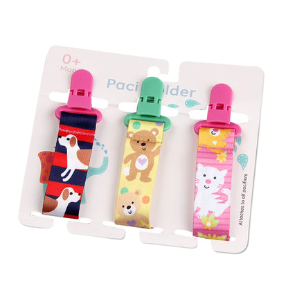 3 Pcs/Set Baby Pacifier Clips Pacifier Chain Dummy Clip Nipple Holder For Nipples Children Pacifier Clip Soother Holder Attache