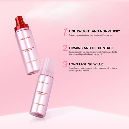 Waterproof Mattifying Setting Spray Glossy Matte Base Makeup Control Oil Non-Sticky Waterproof Make-up Fixer Spray For All Skin
