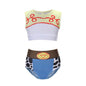Fairy Tale Princess Swimsuit for Girls Elsa Anna Snow White Swimwear Belle Child Kids Toddler 2-8Y Bathing Suit with Skirt