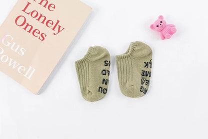 Cute Baby Anti-slip Socks Breathable Cotton Rubber Floor Boys Girls Ankle Socks Newborn Infant Toddler Kids Socks 0-7years Old
