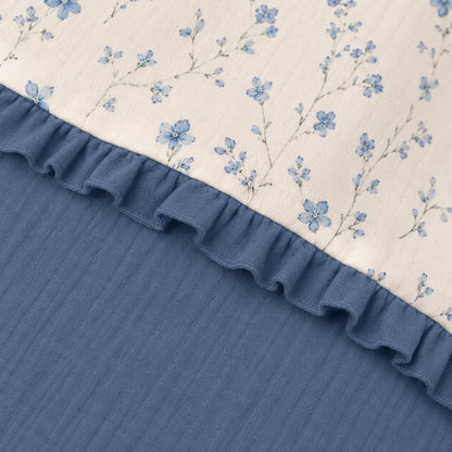 1PCS Soft Breathable Newborn Swaddle Blanket with Lace Edge Versatile Baby Wrap for Carriage Cover And Nursery Room Blanket Suit