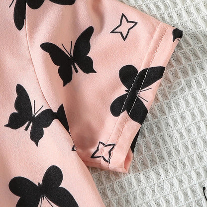 1/2 Piece Children's Sweet And Lovely Straight Skirt Loose And Comfortable Girl's Home Skirt Casual Round Neck Plus Size Skirt