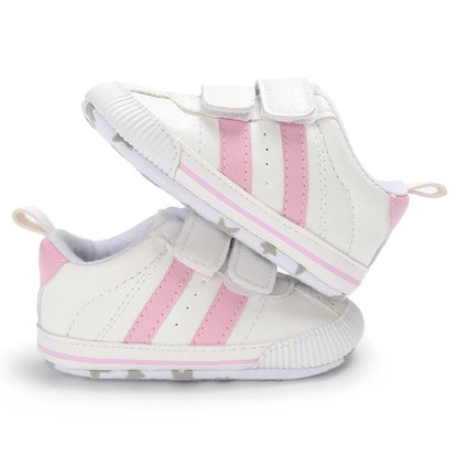 Baby Boys Girls Spring Autumn Shoes 0-1 Year First Walker Fashion Striped Rubber Soles Casual Sports Newborn
