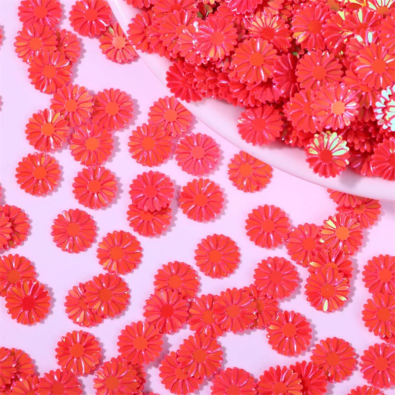 500g/bag 9mm Daisy Sequins - Glitter Flakes for Slime Filling, Nail Art & Phone Case Decor, DIY Resin Craft Accessories