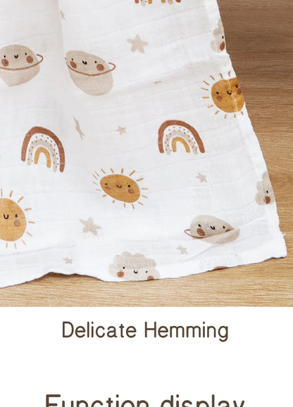 Kangobaby #My Soft Life# Solid Color Bamboo Cotton Baby Muslin Swaddle Blanket Newborn Bath Towel Infant Quilt Size 120x110cm
