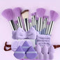15pcs Makeup & Face Wash Tool Kit - Includes Cosmetic Sponges, Powder Puffs, Hair，Beauty Gift Set