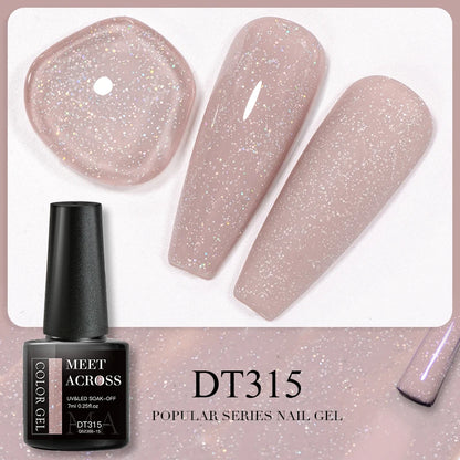 2 In 1 Nude Pink Rubber Base Gel Nail Polish Semi Permanent Self Leveling UV Construction Gel Varnish Soak off DIY Nail Supplies
