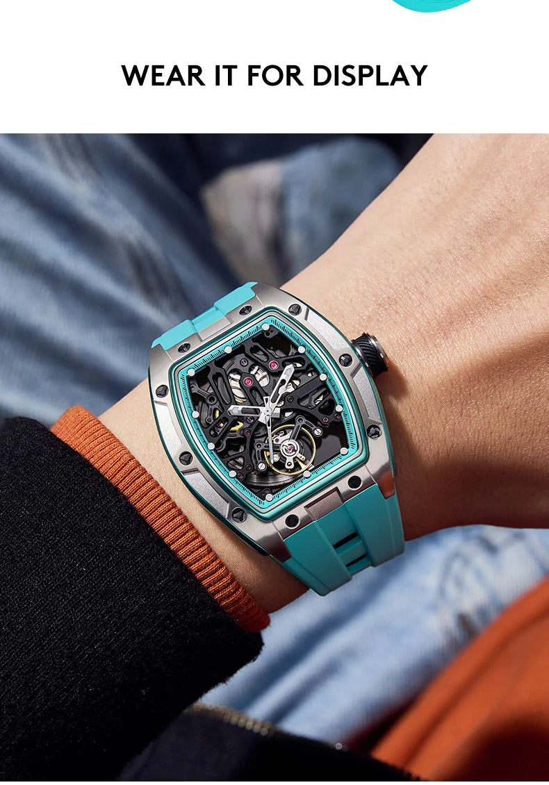 Mechanical Watch 2026 Luminous Transparent Steel Case Tourbillon Automatic Luxury Skeleton Dial Wholesale Gorman Watch