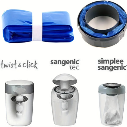 8 Meters 9 Pack Diaper Pail Refill Compatible with Cartridges for Tommee Tippee Sangene Tec Simplee Sangene Twist & Click