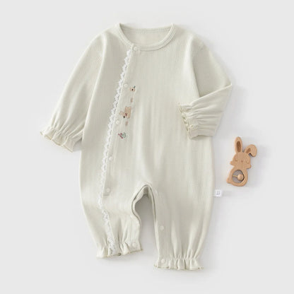 Baby Spring Pullover Jumpsuit Pure Cotton Long Sleeved Hoodie Baby Clothes for Boys and Girls Autumn Clothes for Outdoor Clothes