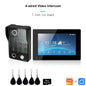 ANJIELO Tuya WiFi 5-in-1 Fingerprint Unlocking Video Intercom System, Suitable For Homes, With 1080P HD Security Protection