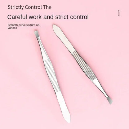 Stainless Steel Convenient Small Tool Eyebrow Pliers Eyebrow Tweezers Professional Eyebrow Hair Removal Tweezer Flat Tip Tools