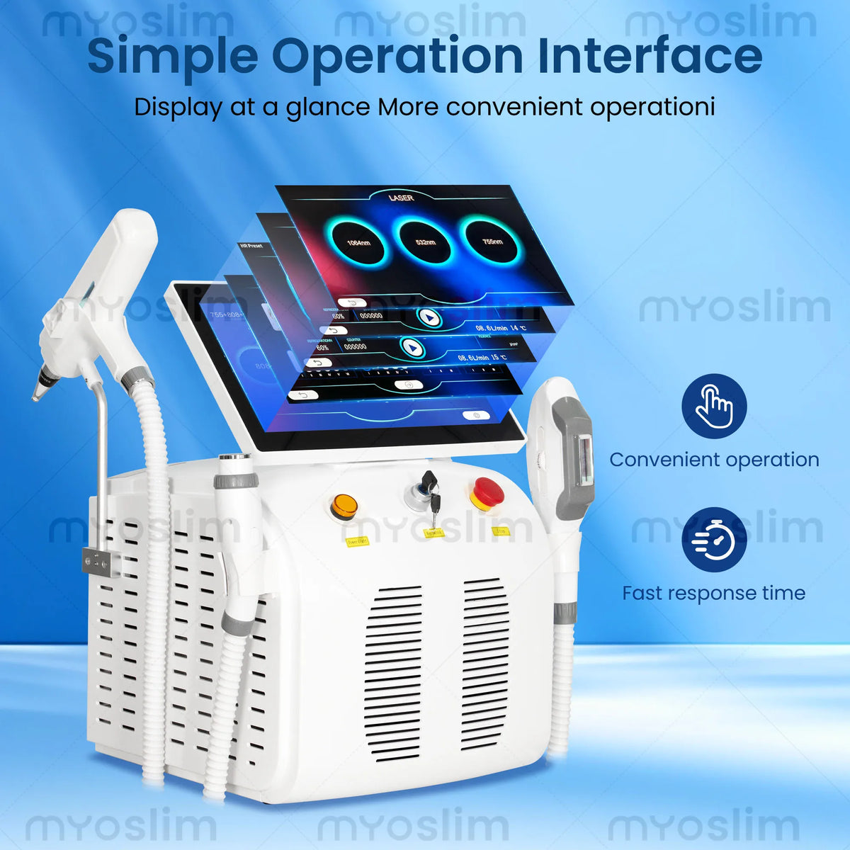 Diode Laser Hair Removal 4 IN 1 7000W FAC 755 808 940 1064nm Soprano Painless Permanent Hair Removal CE Certified Beauty Device