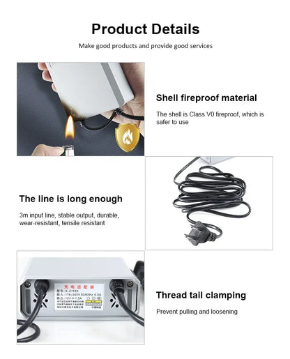 DIFANG DC12V UPS Power Supply for WiFi Camera Outdoor Battery Backup Power Adapter 7500mAh Battery Emergency Power