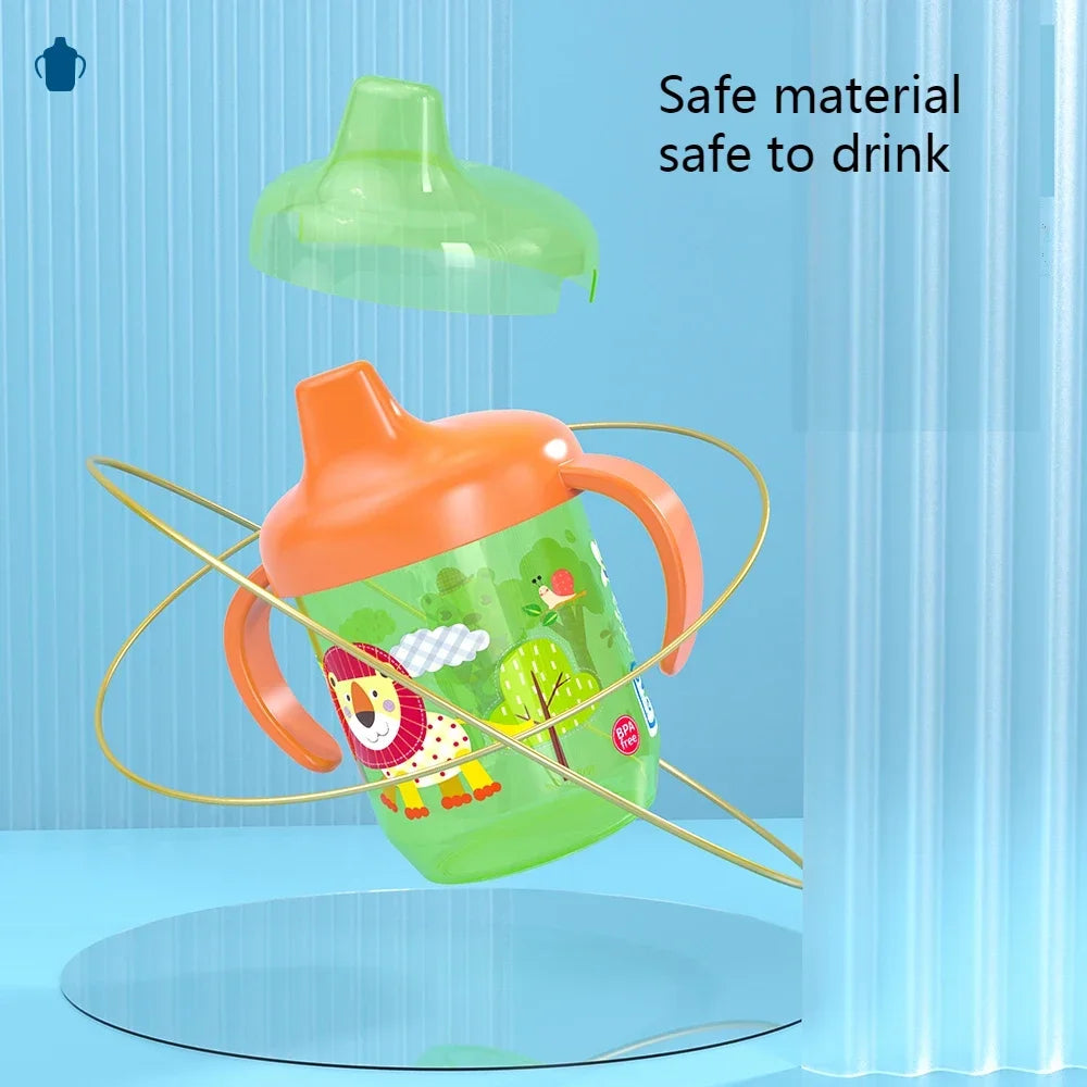 Duckbill Training Cup with Handles for Infants Baby Special Water Cup for Toddler Boy Girl Learning Independent Drinking Cup