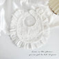 U-shaped Baby Cotton Bibs Waterproof Floral Baby Drooling Bibs Feeding Lace Saliva Towel Cloths Neck Wear Accessories