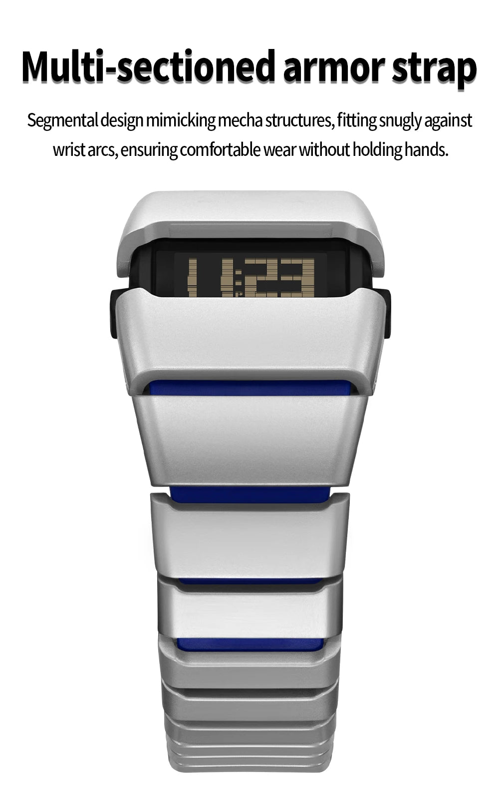 SANDA 9504 Retro Electronic Watch 5ATM Waterproof Night Light Display Snooze Alarm Clock Stopwatch Men's and Women's Watches2026