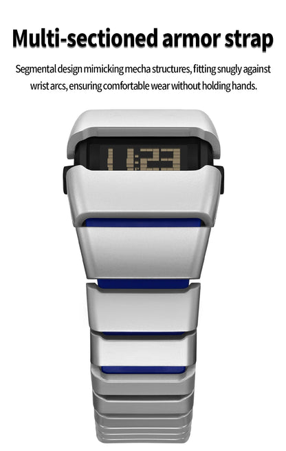 SANDA 9504 Retro Electronic Watch 5ATM Waterproof Night Light Display Snooze Alarm Clock Stopwatch Men's and Women's Watches2026