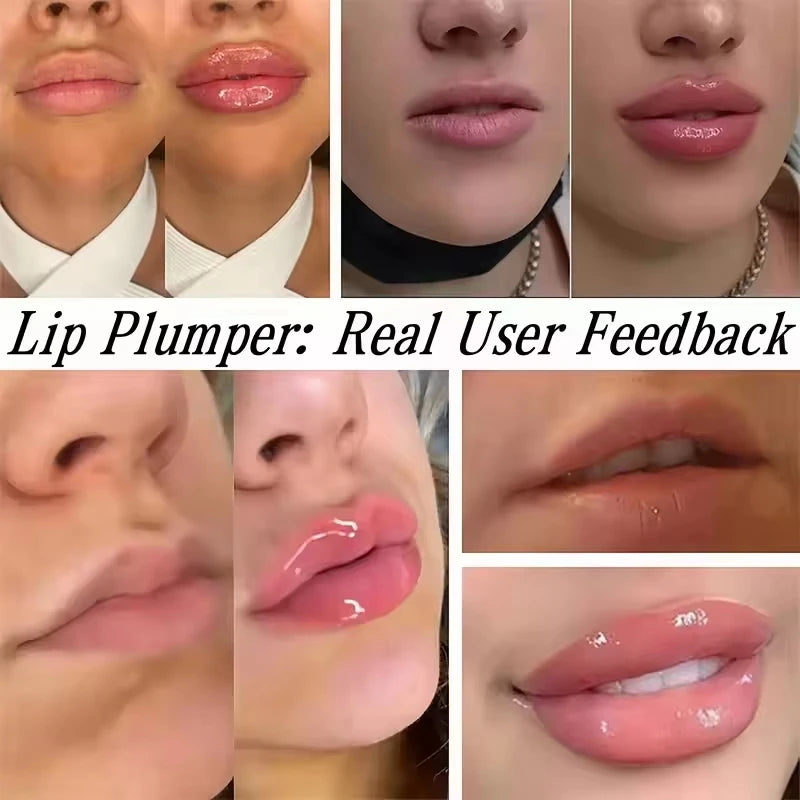 Fast Plumping Lip Balm Moisturizing Soft Lips Skin Plumper Gloss Oil Non-Sticky Daily Care Mask Beauty Makeup Cosmetics Products