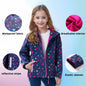 Dubbped Girl Polar Fleece Waterproof Jacket Spring Autumn Children Coats Sport Casual Kids Jackets Double-deck Windproof Jackets