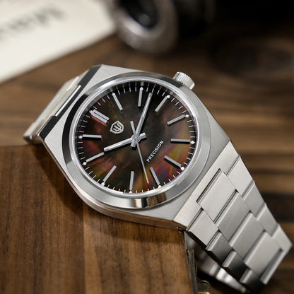 Watchdives Quartz Watches VH31 Sweep Movement New Sapphire Luxury Watch 37mm BGW9 Luminous 100m Waterproof Mens Watch