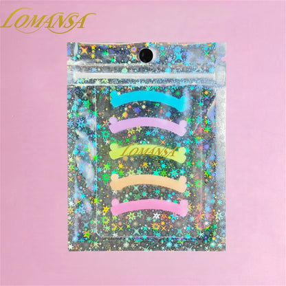 Lomansa 5 Color 10pc Silicone Eyelash Rods Softening Colorful Lash Lift Ribbon Perm Multi-Functional Eyelash Lifting Makeup Tool