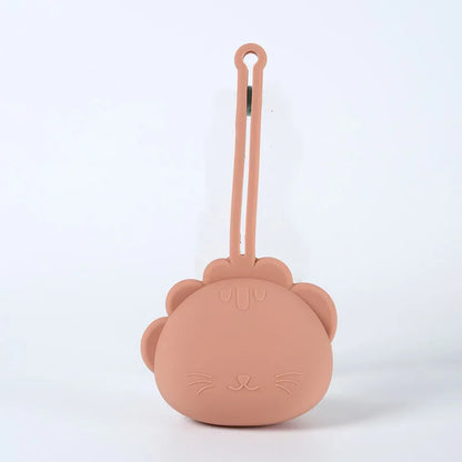 Pacifier Storage CasePortable Baby Pacifier Storage CaseSilicone Storage CasePacifier Drop-proof Case with Lanyard