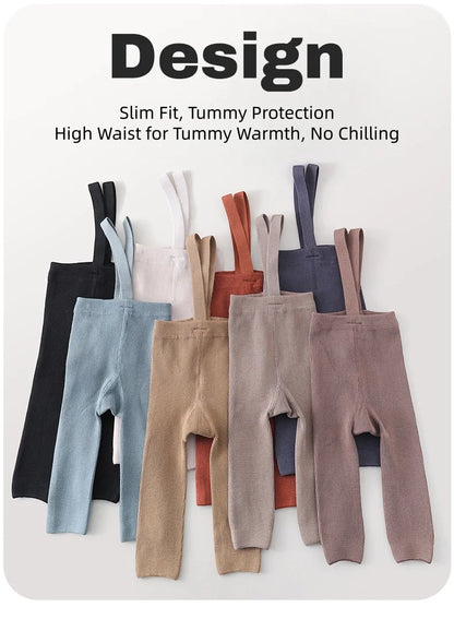 High Waist Toddler Ribbed Infant Baby Pantyhose Cotton High-Stretch Belly Cover Baby Girls Tights 0-2Y Newborn Leggings