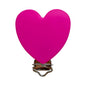 3pcs Silicone Love Pacifier Clip Pacifier Chain Holder Soother Nursing Clips BPA Free Pacifier Chain Accessories