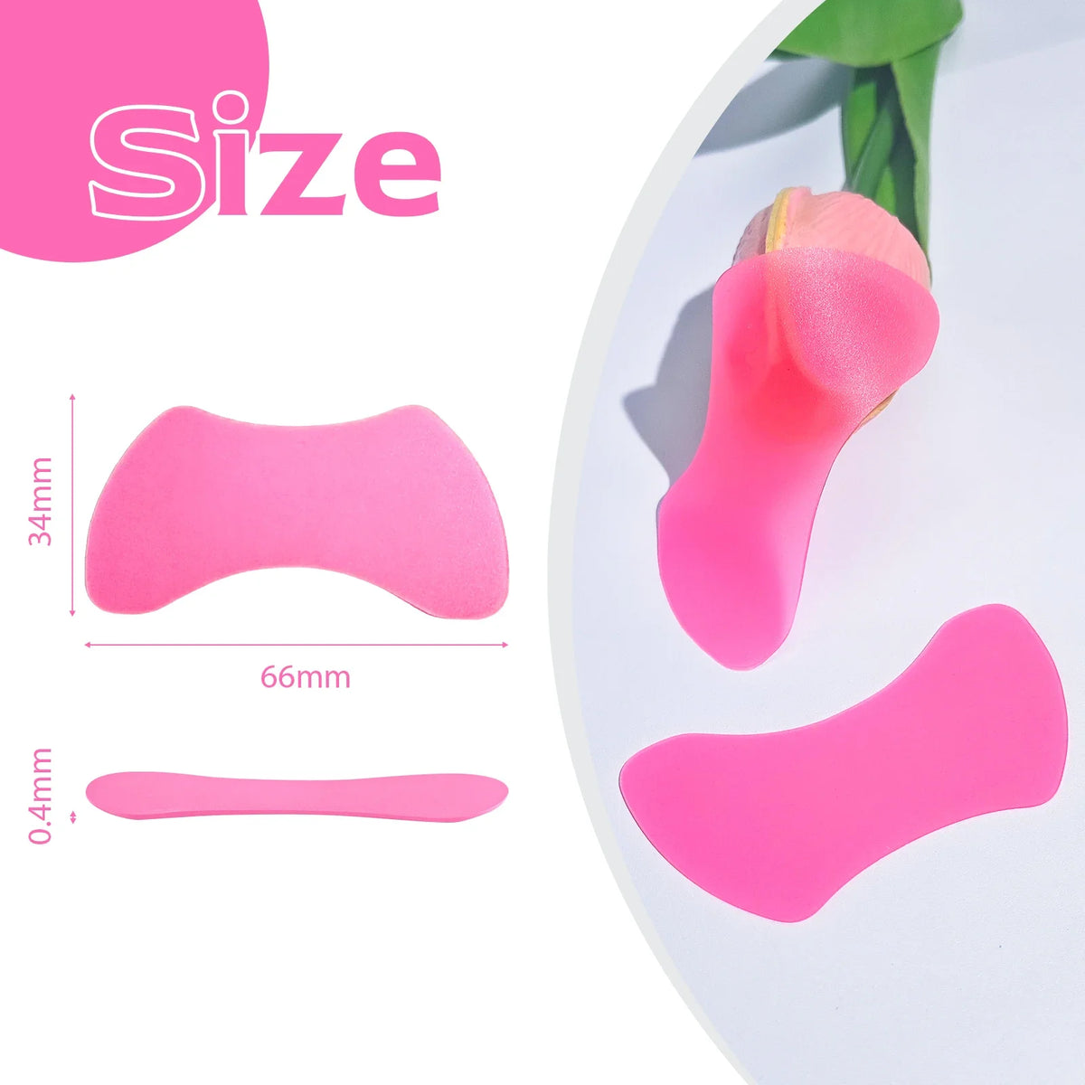 Reusable 2Pcs Eye Pads Silicone Stripe Lash Lift Shield Eyelash Extension Super Sticky Under Eye Gel Patch Beauty Tool