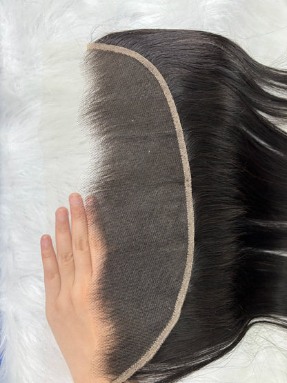 V Beauty HD 13x6 13x4 Lace Frontal Straight Pre Plucked Transparent 2x6 5x5 Full Closure Only Vietnamese Raw Human Hair