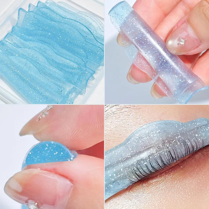 Lomansa 5 Pairs New C Curl Silicone Eyelash Perm Pads Sticky Lash Lift Pad Lifting 3D Eyelash Curler Accessories Makeup Tool