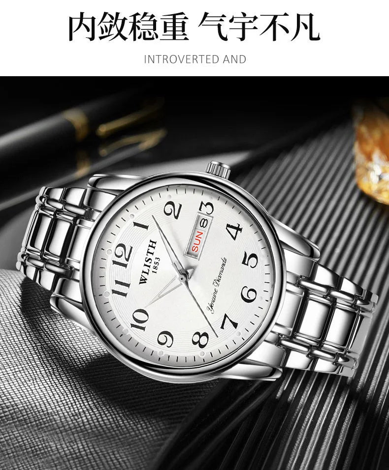 Luxury Women Watch Quartz Watch Digital Wristwatch Waterproof Calendar Luminous Watch Fashion Business Light Man Clock Watches