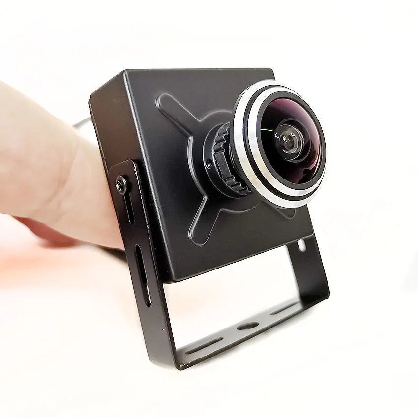 4MP/8MP Metal Mini IP Camera DC 12V or 48V POE 2K/4K H.265 ONVIF IPC Human Motion Detection With Wide View Fisheye Lens 1.8mm