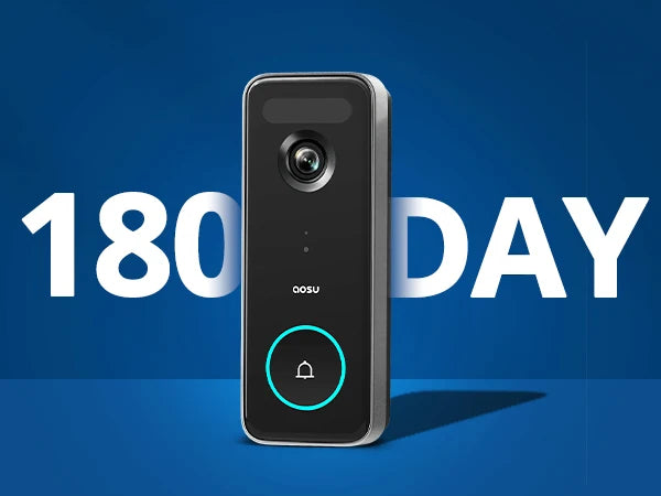 Dekco 5MP Ultra HD WiFi Video Doorbell 2.4/5G Dual WiFi Triple Motion Detection Video Intercom 180-Day Battery Life Work with Alexa