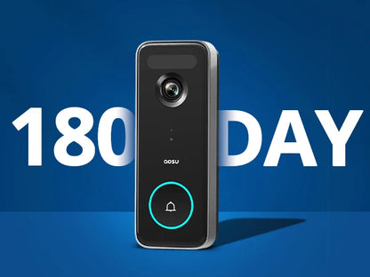 Dekco 5MP Ultra HD WiFi Video Doorbell 2.4/5G Dual WiFi Triple Motion Detection Video Intercom 180-Day Battery Life Work with Alexa
