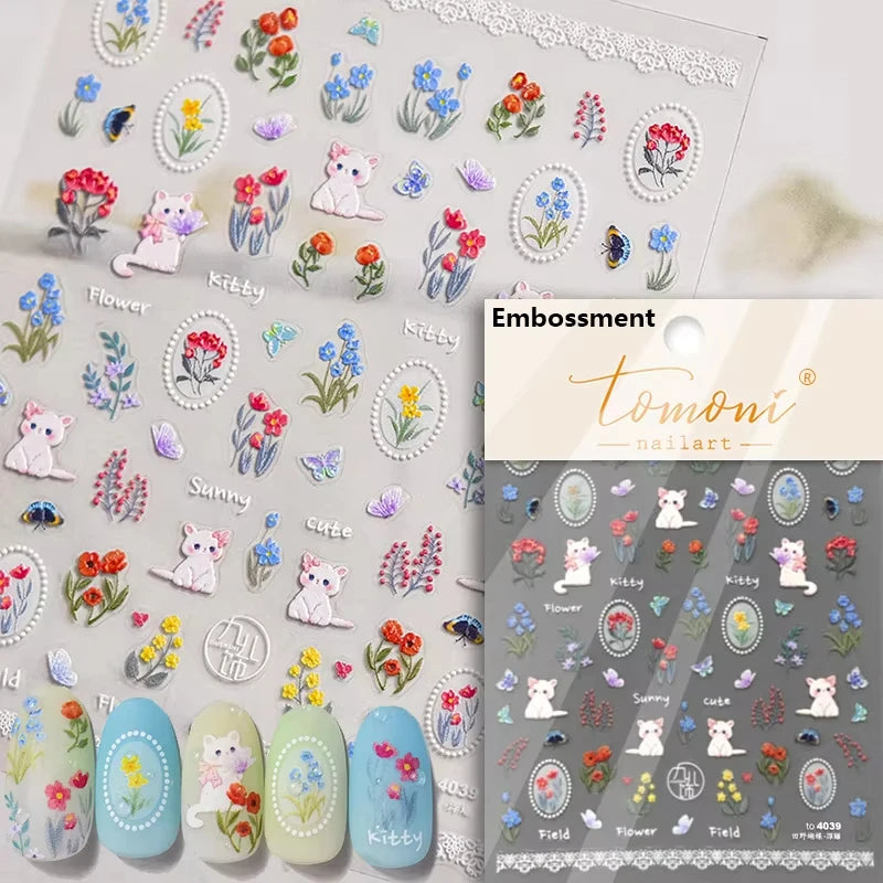 Pink Translucent Peach Jelly Texture 5D Soft Embossed Reliefs Self Adhesive Nail Art Stickers Cute Fruits 3D Manicure Decals
