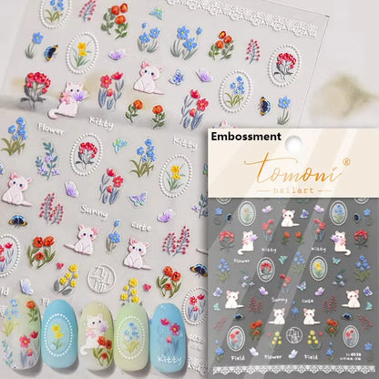 Pink Translucent Peach Jelly Texture 5D Soft Embossed Reliefs Self Adhesive Nail Art Stickers Cute Fruits 3D Manicure Decals